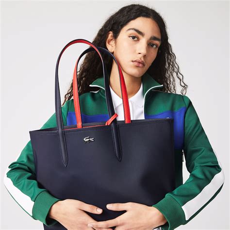 lacoste anna reversible tote bag